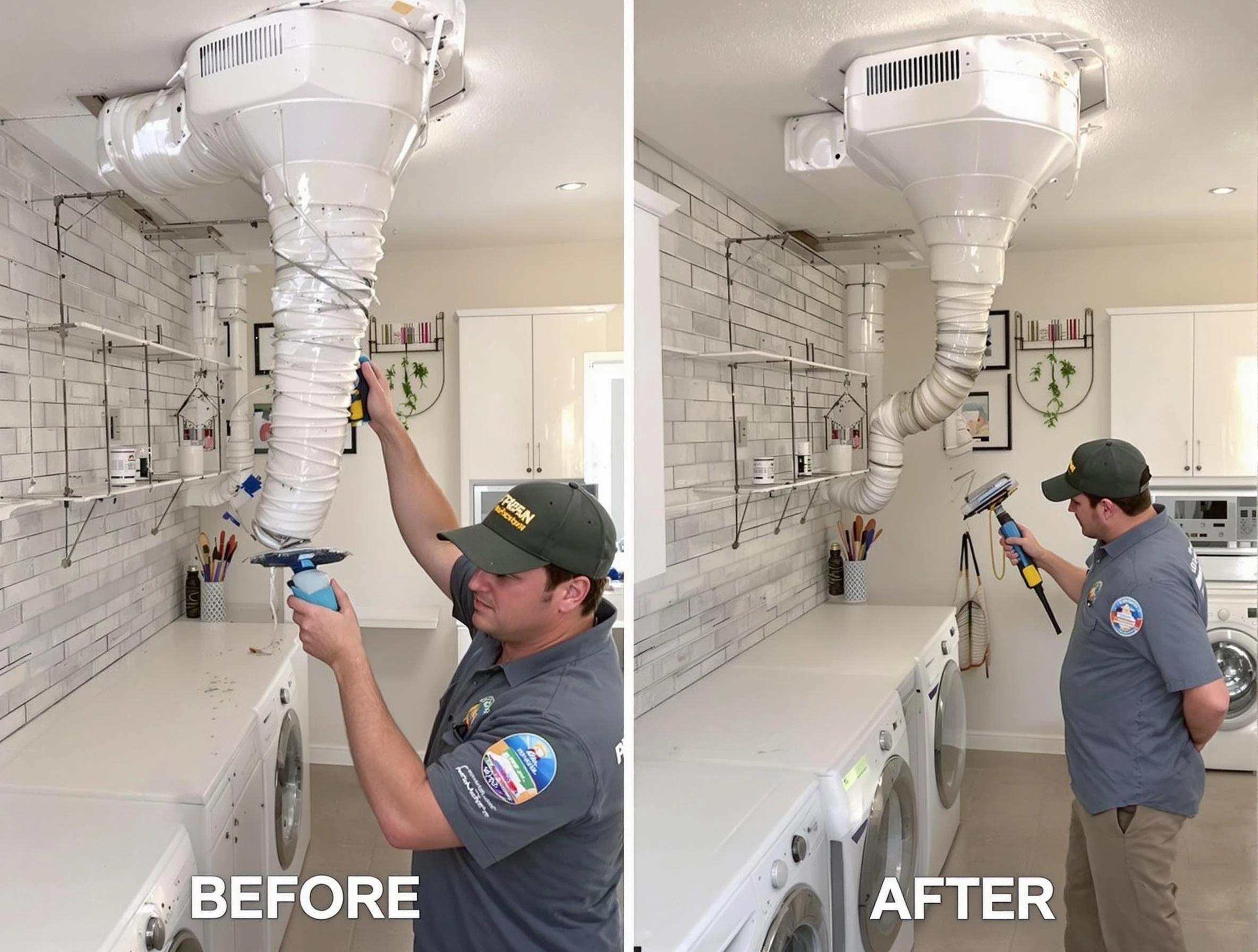 Professional dryer exhaust vent cleaning by Lake Forest Dryer Vent Cleaning in Lake Forest