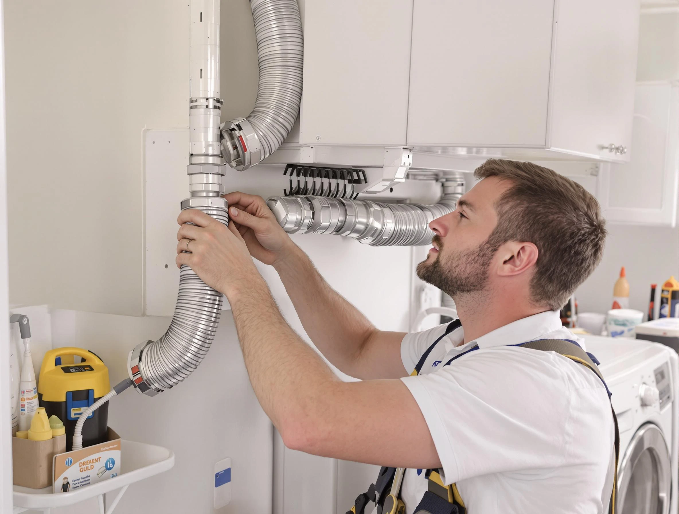 Professional dryer vent repair and installation by Lake Forest Dryer Vent Cleaning in Lake Forest