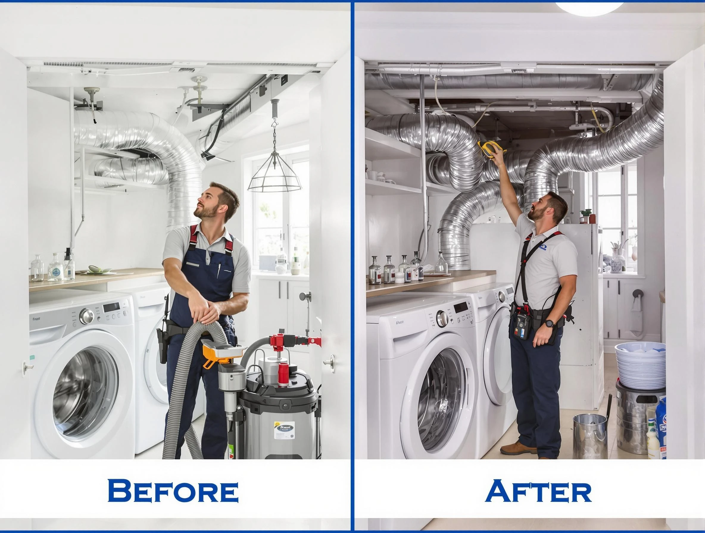 Expert gas dryer vent cleaning by Lake Forest Dryer Vent Cleaning in Lake Forest
