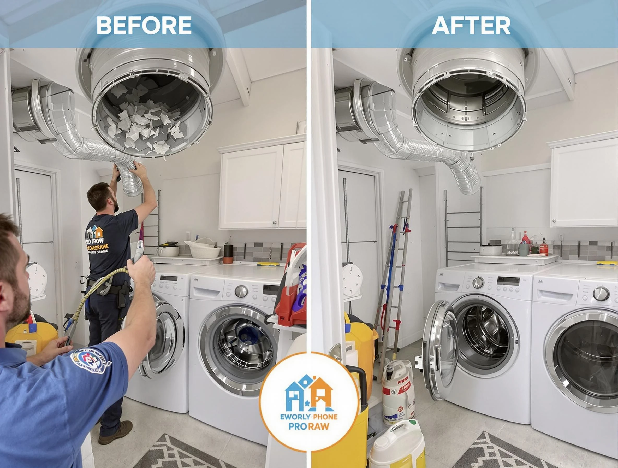 Residential dryer vent cleaning by Lake Forest Dryer Vent Cleaning in Lake Forest